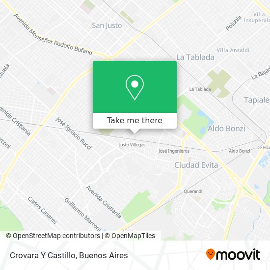Crovara Y Castillo map