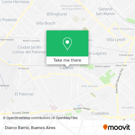 Diarco Barrio map
