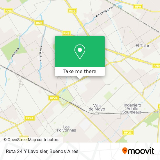 Mapa de Ruta 24 Y Lavoisier