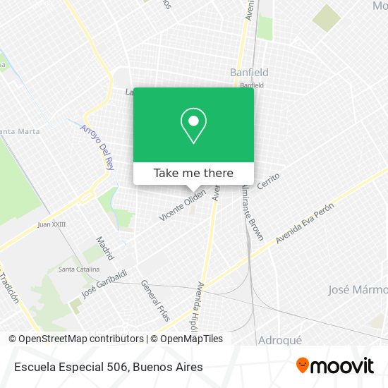 Mapa de Escuela Especial 506