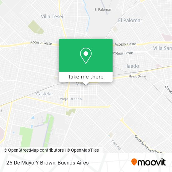 Mapa de 25 De Mayo Y Brown