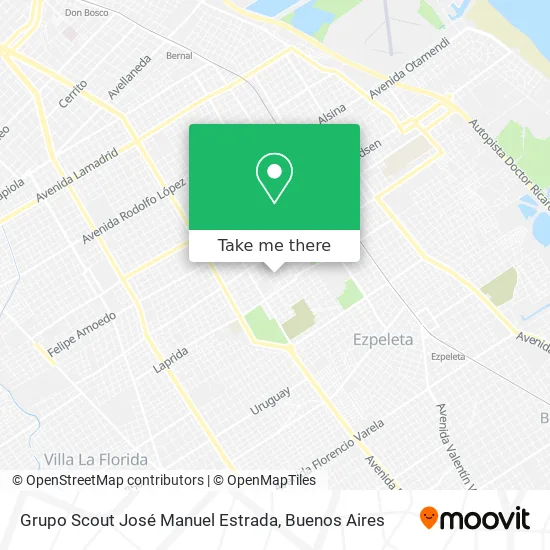 Mapa de Grupo Scout José Manuel Estrada