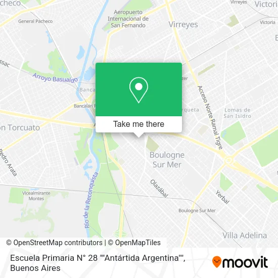 Escuela Primaria N° 28 ""Antártida Argentina"" map
