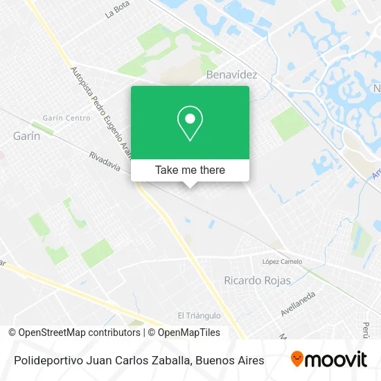 Mapa de Polideportivo Juan Carlos Zaballa