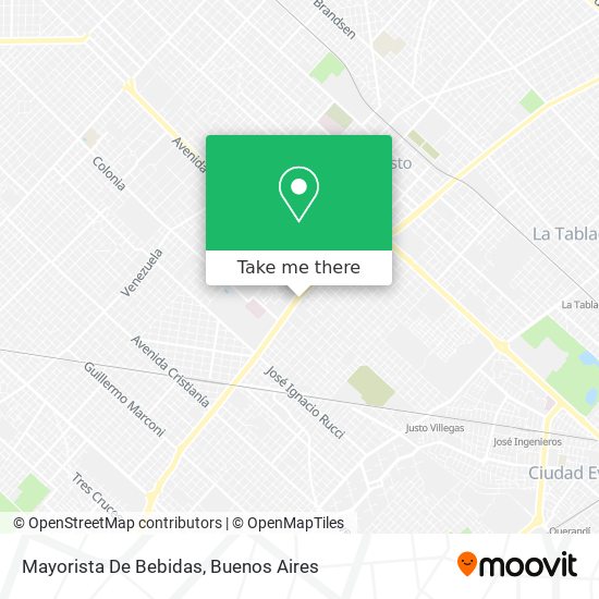 Mapa de Mayorista De Bebidas