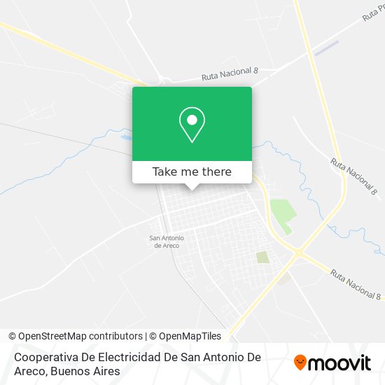 Mapa de Cooperativa De Electricidad De San Antonio De Areco