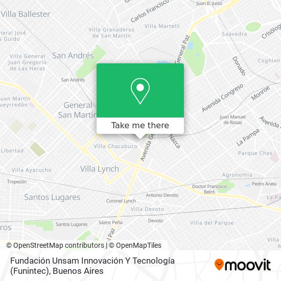 Fundación Unsam Innovación Y Tecnología (Funintec) map