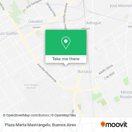 Plaza Marta Mastrángelo map