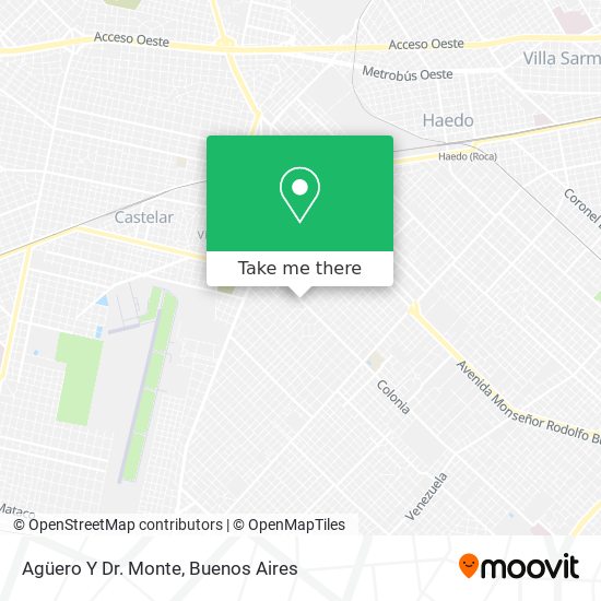 Agüero Y Dr. Monte map