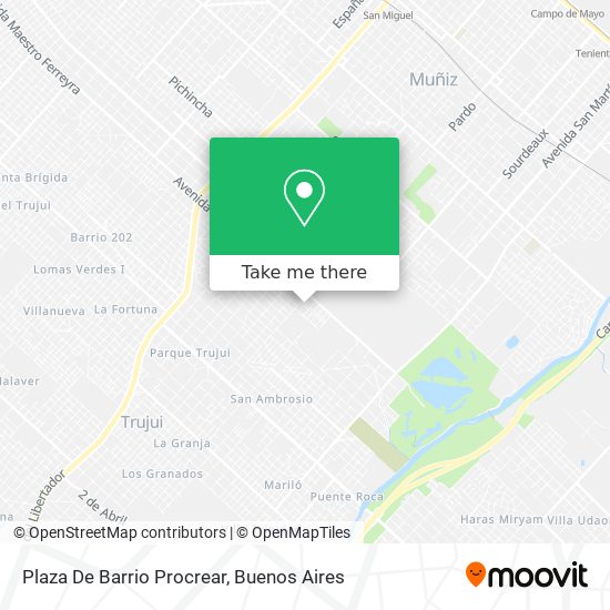 Plaza De Barrio Procrear map