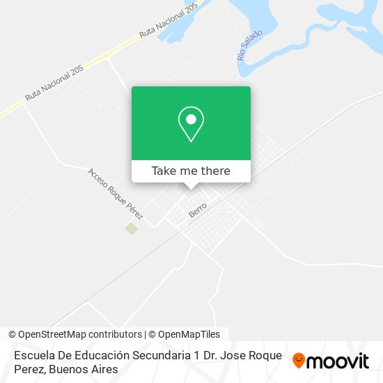 Escuela De Educación Secundaria 1 Dr. Jose Roque Perez map