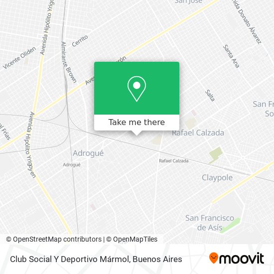 Club Social Y Deportivo Mármol map