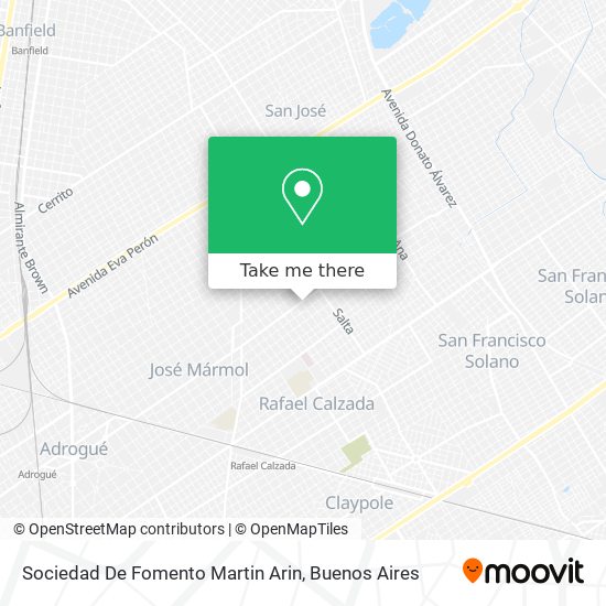 Sociedad De Fomento Martin Arin map