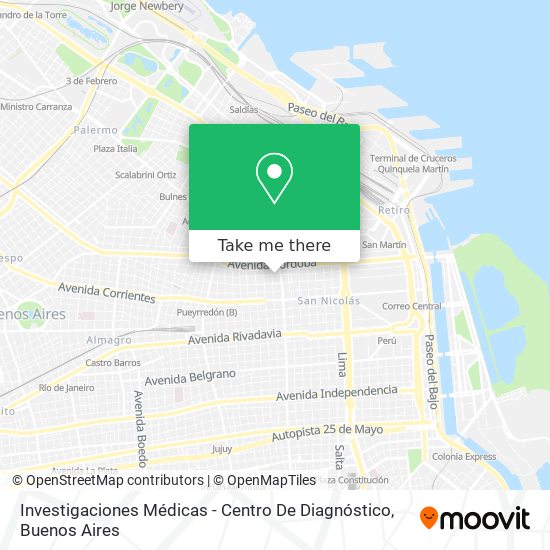 Investigaciones Médicas - Centro De Diagnóstico map