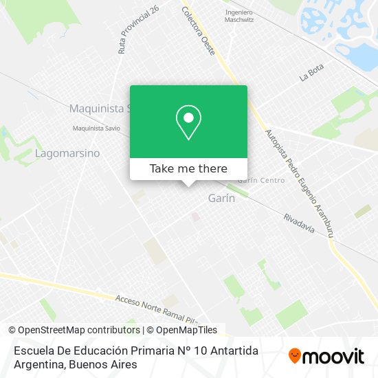 Escuela De Educación Primaria Nº 10 Antartida Argentina map