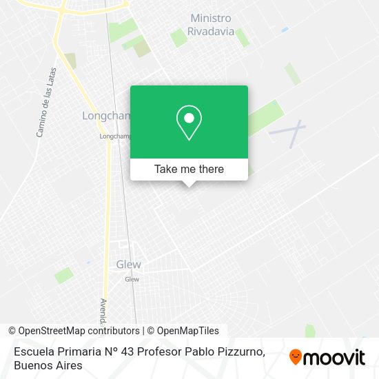 Mapa de Escuela Primaria Nº 43 Profesor Pablo Pizzurno