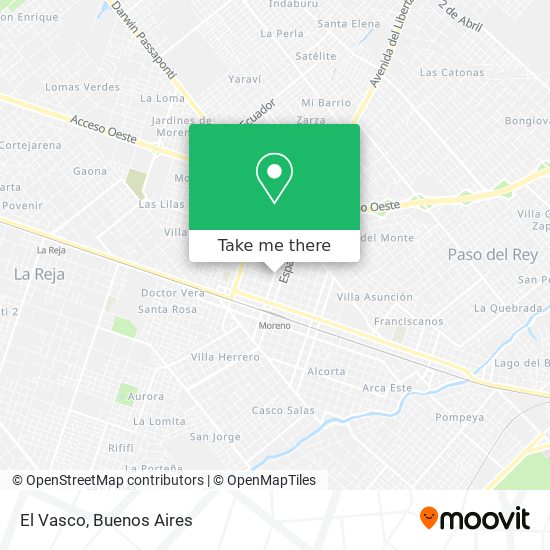 Mapa de El Vasco