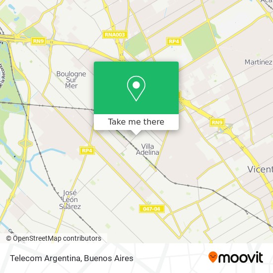 Telecom Argentina map