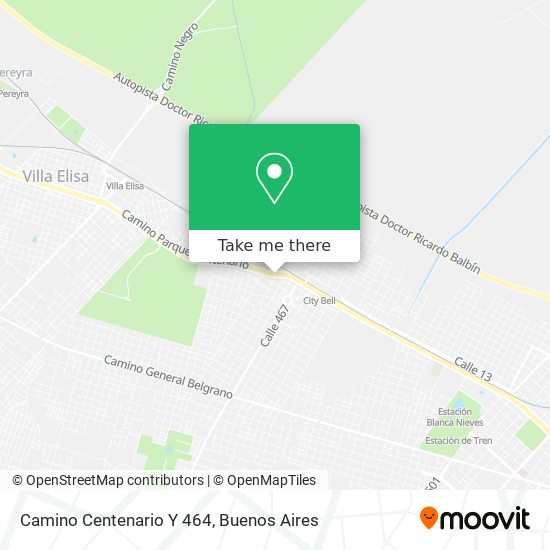 Mapa de Camino Centenario Y 464