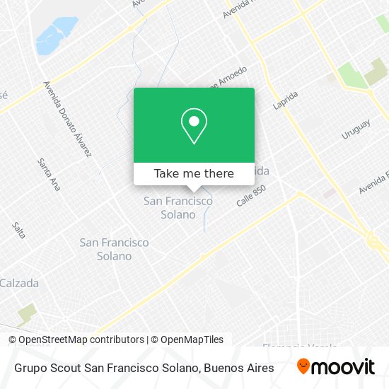 Grupo Scout San Francisco Solano map