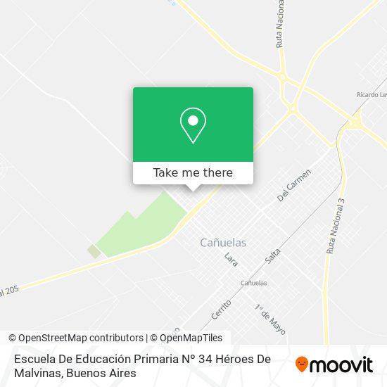 Mapa de Escuela De Educación Primaria Nº 34 Héroes De Malvinas