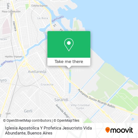 Mapa de Iglesia Apostolica Y Profetica Jesucristo Vida Abundante
