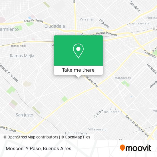 Mosconi Y Paso map