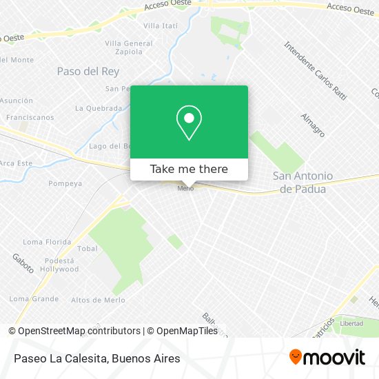 Paseo La Calesita map