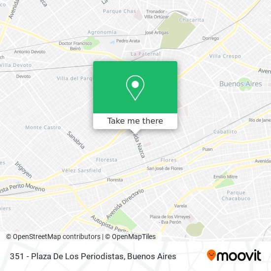 351 - Plaza De Los Periodistas map