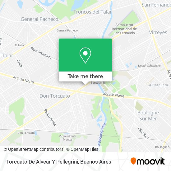 Torcuato De Alvear Y Pellegrini map