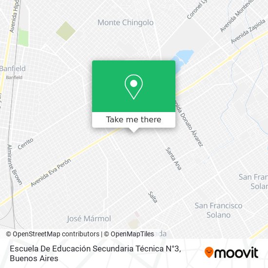 Escuela De Educación Secundaria Técnica N°3 map