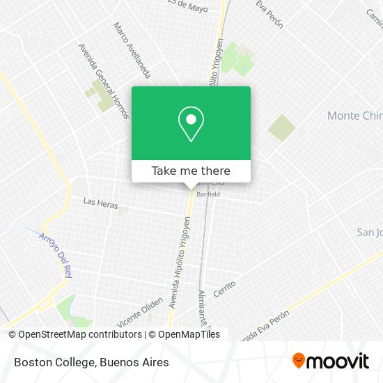 Boston College map