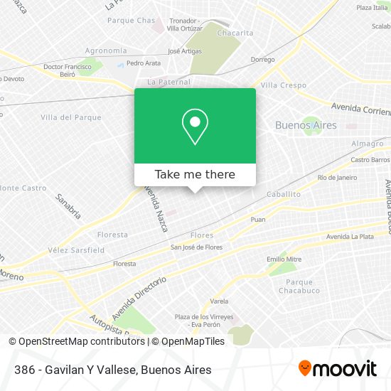 386 - Gavilan Y Vallese map