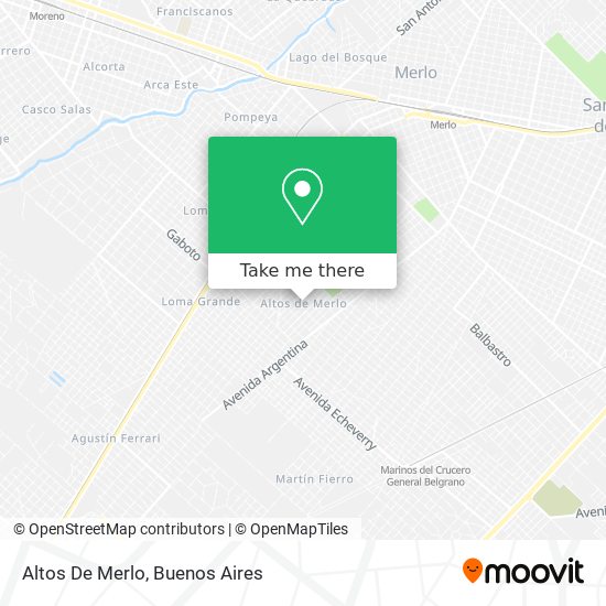 Altos De Merlo map