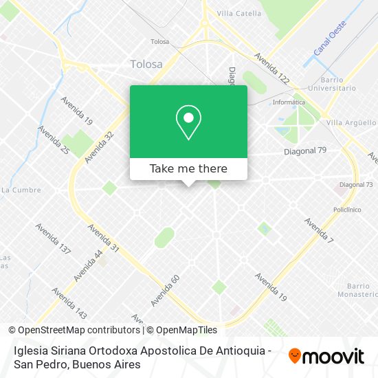 Iglesia Siriana Ortodoxa Apostolica De Antioquia - San Pedro map