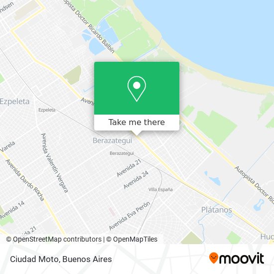 Ciudad Moto map