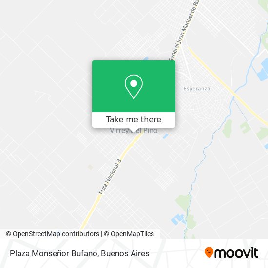 Mapa de Plaza Monseñor Bufano