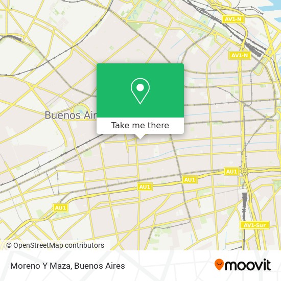 Moreno Y Maza map