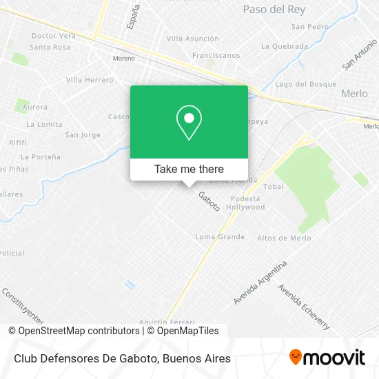 Club Defensores De Gaboto map