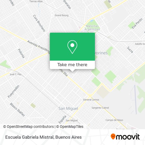 Escuela Gabriela Mistral map