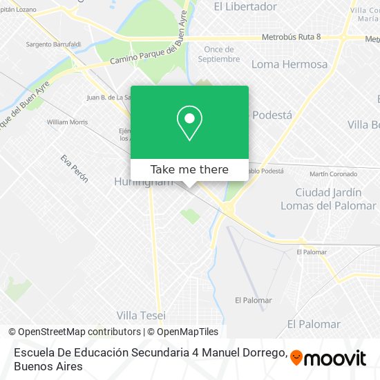 Escuela De Educación Secundaria 4 Manuel Dorrego map