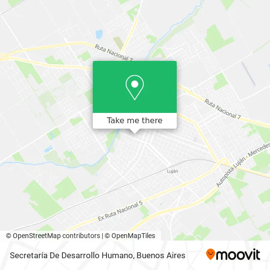 Mapa de Secretaría De Desarrollo Humano