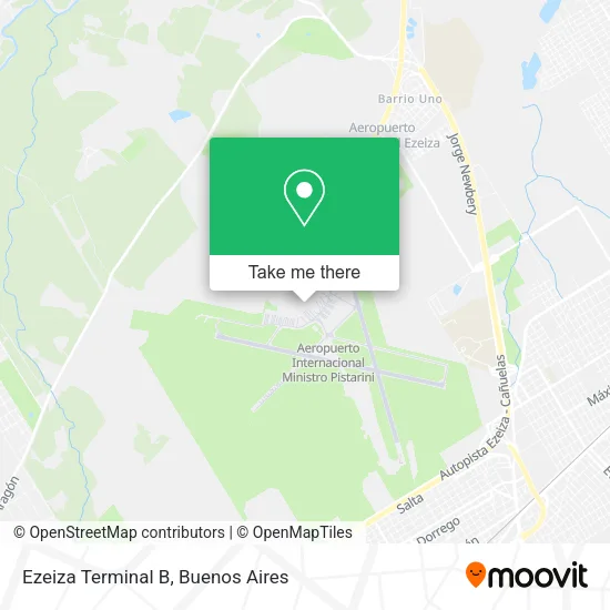 Mapa de Ezeiza Terminal B