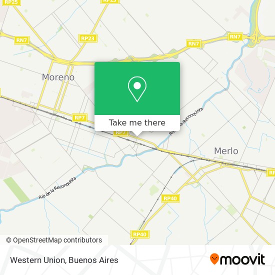 Western Union map