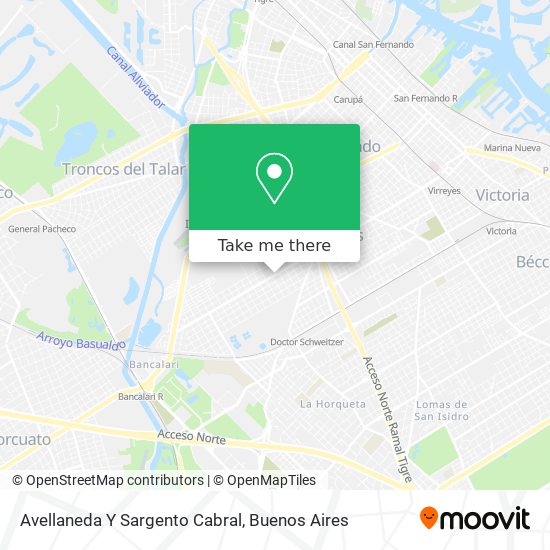 Avellaneda Y Sargento Cabral map