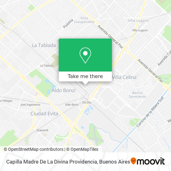 Mapa de Capilla Madre De La Divina Providencia