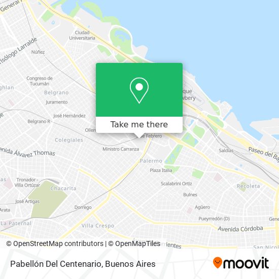 Pabellón Del Centenario map