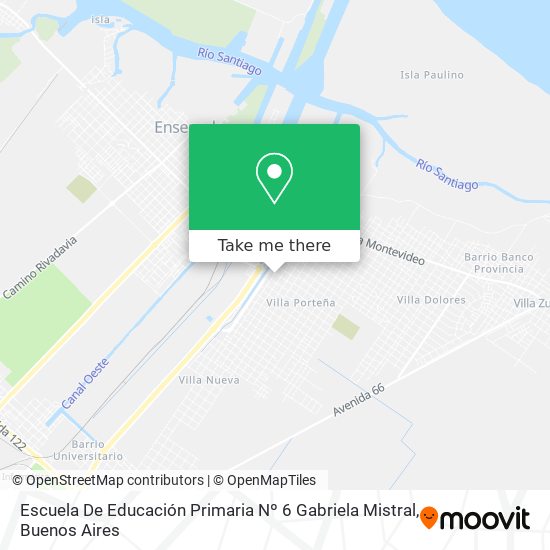 Mapa de Escuela De Educación Primaria Nº 6 Gabriela Mistral