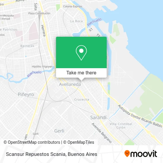 Scansur Repuestos Scania map