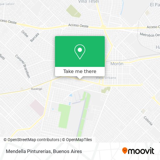 Mendella Pinturerías map